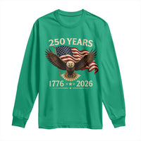 250 Anniversary USA Patriotic Eagle Long Sleeve Shirt 250th 4th Of July 1776 2026 Flag