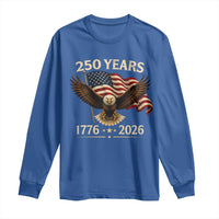 250 Anniversary USA Patriotic Eagle Long Sleeve Shirt 250th 4th Of July 1776 2026 Flag