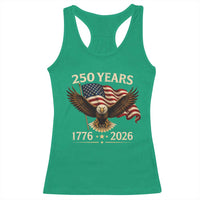 250 Anniversary USA Patriotic Eagle Racerback Tank Top 250th 4th Of July 1776 2026 Flag