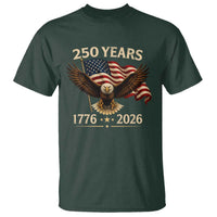 250 Anniversary USA Patriotic Eagle T Shirt 250th 4th Of July 1776 2026 Flag