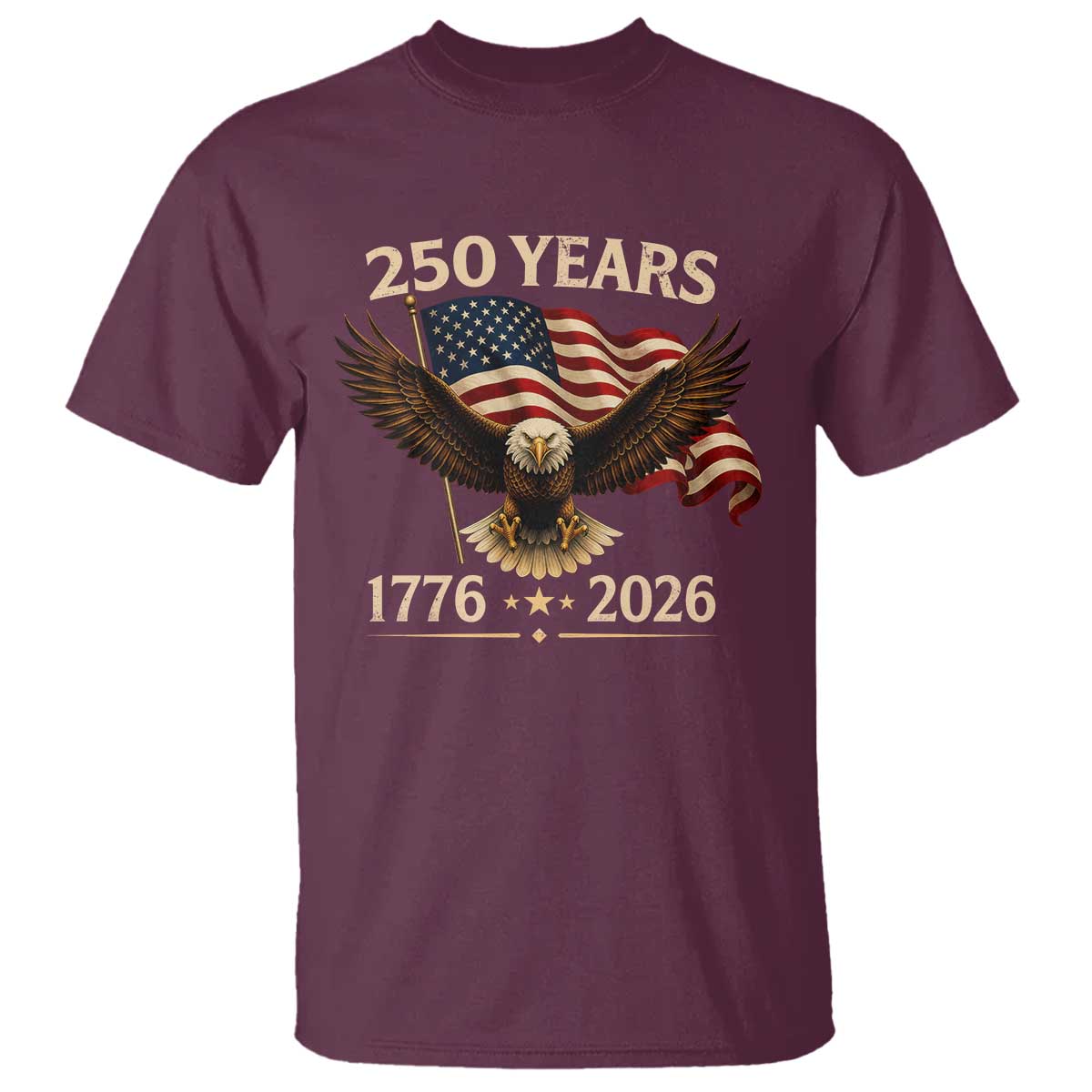 250 Anniversary USA Patriotic Eagle T Shirt 250th 4th Of July 1776 2026 Flag