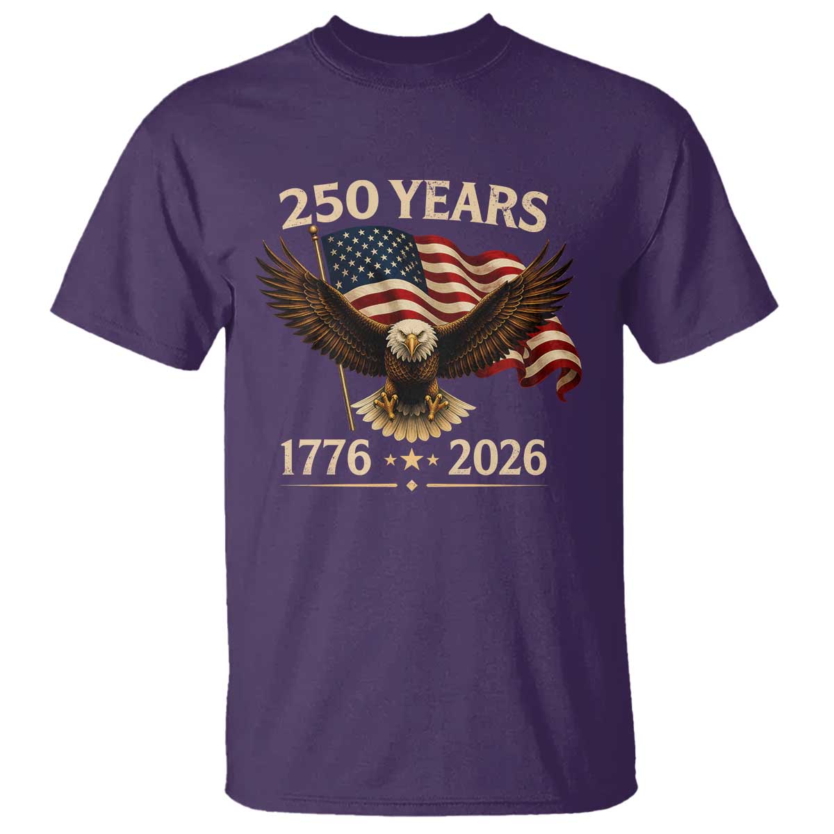 250 Anniversary USA Patriotic Eagle T Shirt 250th 4th Of July 1776 2026 Flag