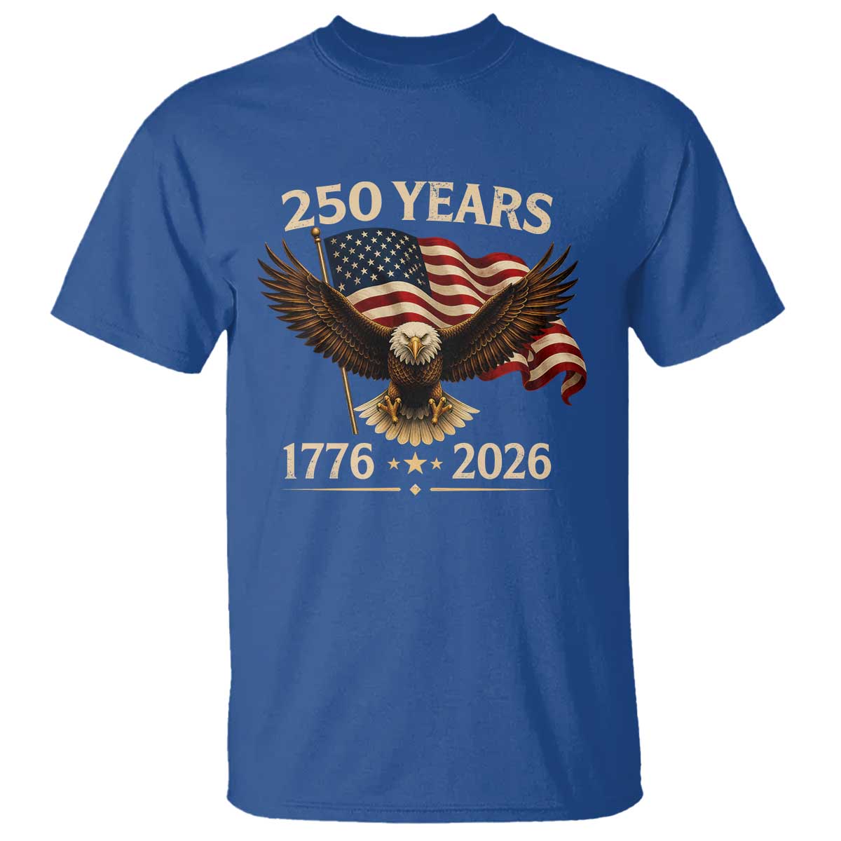 250 Anniversary USA Patriotic Eagle T Shirt 250th 4th Of July 1776 2026 Flag
