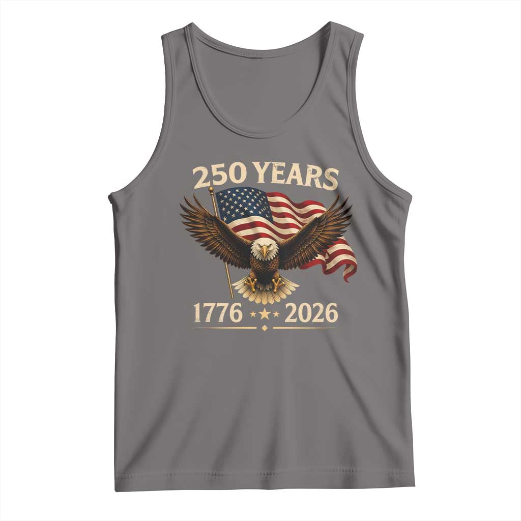 250 Anniversary USA Patriotic Eagle Tank Top 250th 4th Of July 1776 2026 Flag