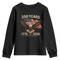 250 Anniversary USA Patriotic Eagle Youth Sweatshirt 250th 4th Of July 1776 2026 Flag
