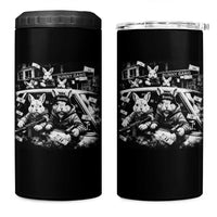 Funny Bunny Gang 4 in 1 Can Cooler Tumbler Vintage Rabbit Meme