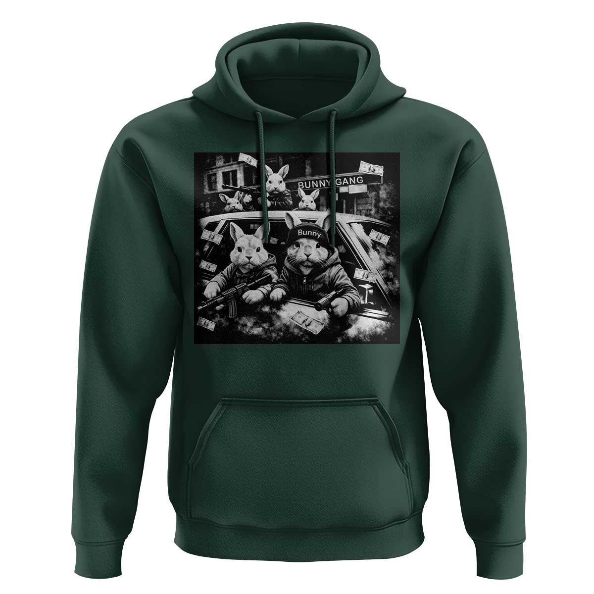 Funny Bunny Gang Hoodie Vintage Rabbit Meme
