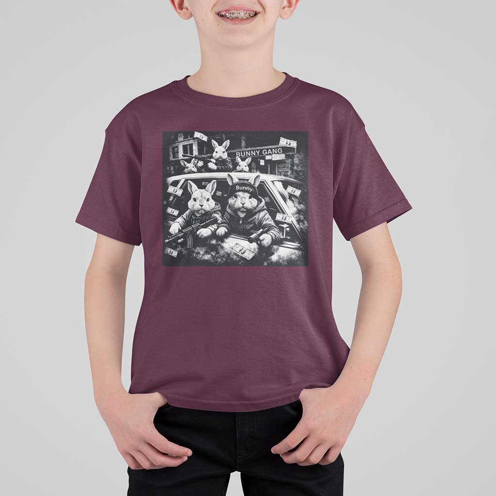 Funny Bunny Gang T Shirt For Kid Vintage Rabbit Meme