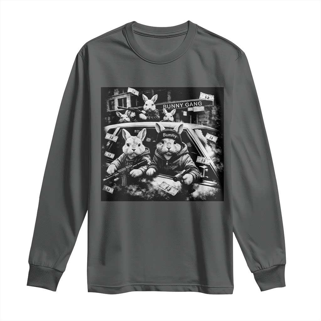 Funny Bunny Gang Long Sleeve Shirt Vintage Rabbit Meme