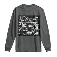 Funny Bunny Gang Long Sleeve Shirt Vintage Rabbit Meme