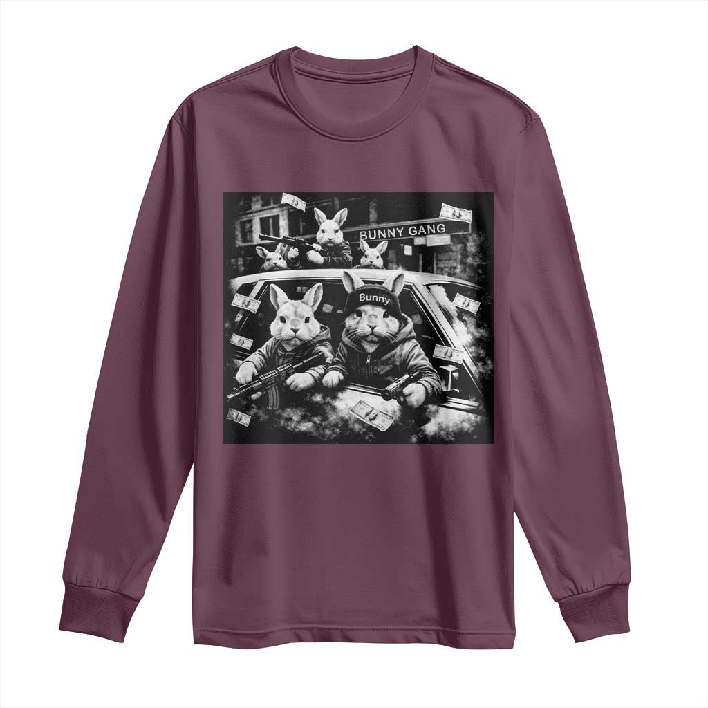 Funny Bunny Gang Long Sleeve Shirt Vintage Rabbit Meme