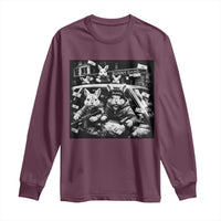 Funny Bunny Gang Long Sleeve Shirt Vintage Rabbit Meme
