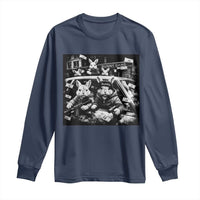 Funny Bunny Gang Long Sleeve Shirt Vintage Rabbit Meme