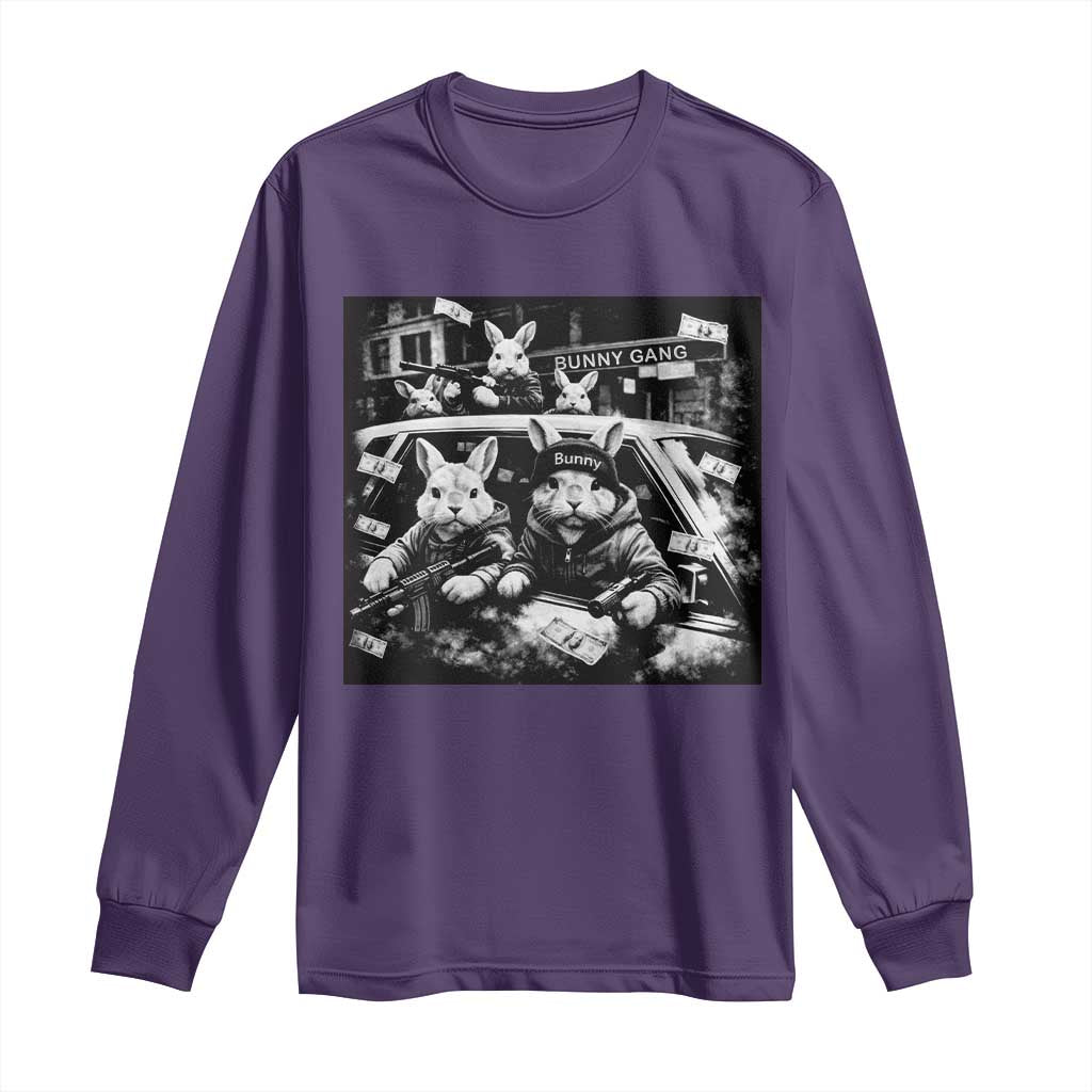 Funny Bunny Gang Long Sleeve Shirt Vintage Rabbit Meme