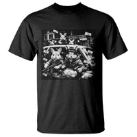Funny Bunny Gang T Shirt Vintage Rabbit Meme