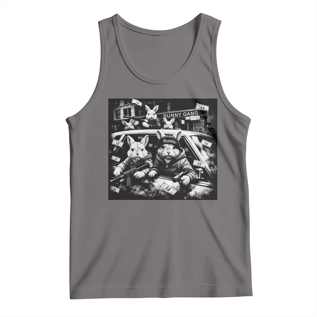Funny Bunny Gang Tank Top Vintage Rabbit Meme