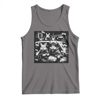 Funny Bunny Gang Tank Top Vintage Rabbit Meme