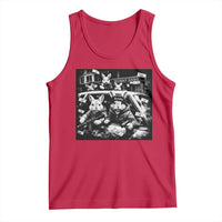 Funny Bunny Gang Tank Top Vintage Rabbit Meme