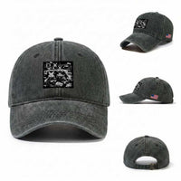 Funny Bunny Gang Washed Cotton Baseball Cap Vintage Rabbit Meme