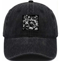Funny Bunny Gang Washed Cotton Baseball Cap Vintage Rabbit Meme