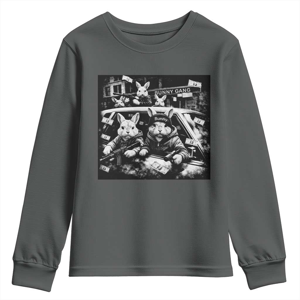 Funny Bunny Gang Youth Sweatshirt Vintage Rabbit Meme
