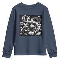 Funny Bunny Gang Youth Sweatshirt Vintage Rabbit Meme