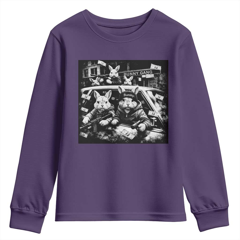 Funny Bunny Gang Youth Sweatshirt Vintage Rabbit Meme