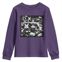Funny Bunny Gang Youth Sweatshirt Vintage Rabbit Meme