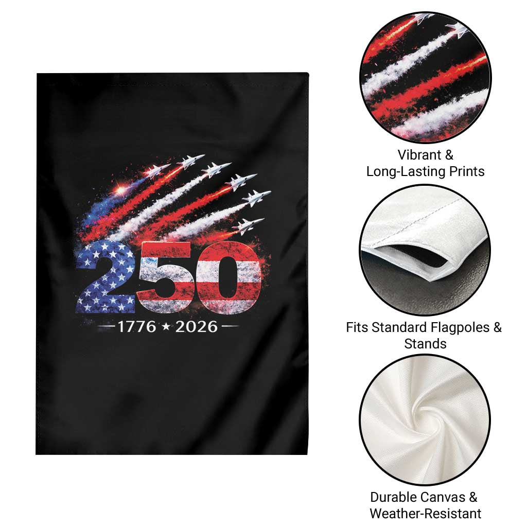 250th Anniversary USA Garden Flag Patriotic 250 Years American 4th July 1776 2026