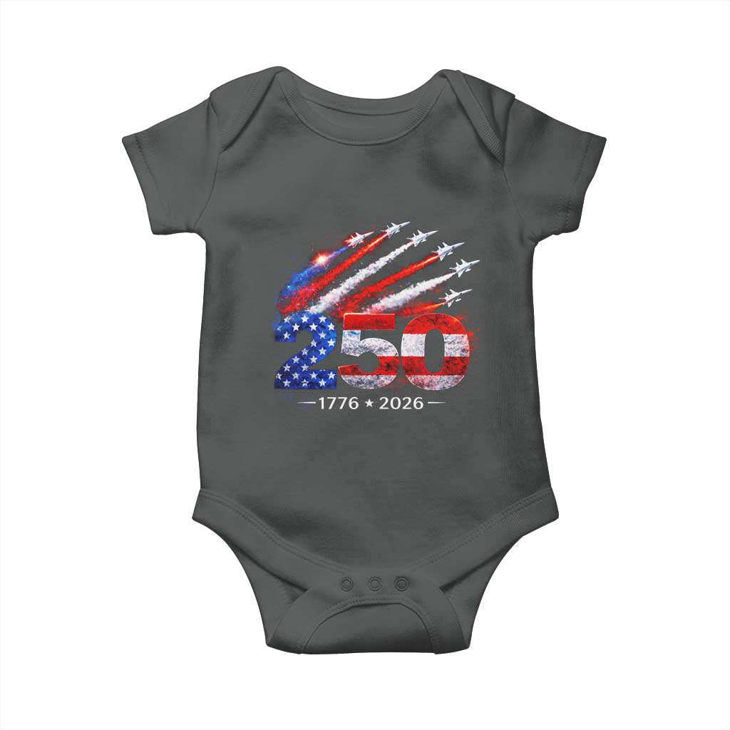 250th Anniversary USA Baby Onesie Patriotic 250 Years American 4th July 1776 2026