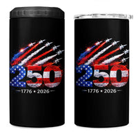 250th Anniversary USA 4 in 1 Can Cooler Tumbler Patriotic 250 Years American 4th July 1776 2026