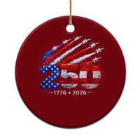 250th Anniversary USA Ceramic Ornament Patriotic 250 Years American 4th July 1776 2026