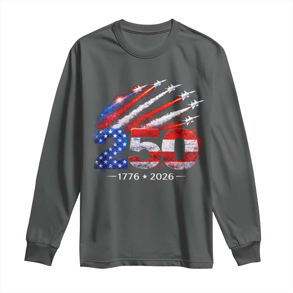 250th Anniversary USA Long Sleeve Shirt Patriotic 250 Years American 4th July 1776 2026