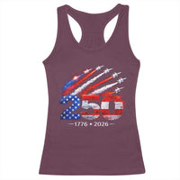250th Anniversary USA Racerback Tank Top Patriotic 250 Years American 4th July 1776 2026
