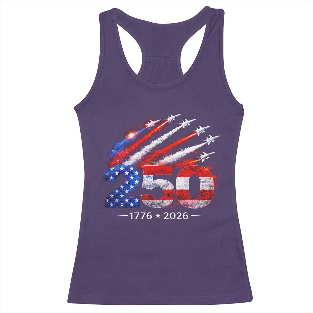250th Anniversary USA Racerback Tank Top Patriotic 250 Years American 4th July 1776 2026