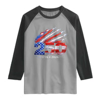 250th Anniversary USA Raglan Shirt Patriotic 250 Years American 4th July 1776 2026