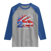 250th Anniversary USA Raglan Shirt Patriotic 250 Years American 4th July 1776 2026