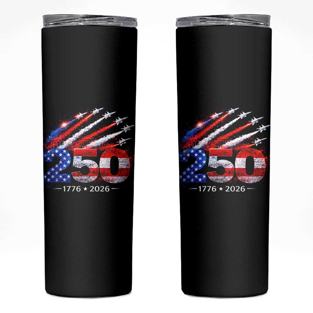 250th Anniversary USA Skinny Tumbler Patriotic 250 Years American 4th July 1776 2026