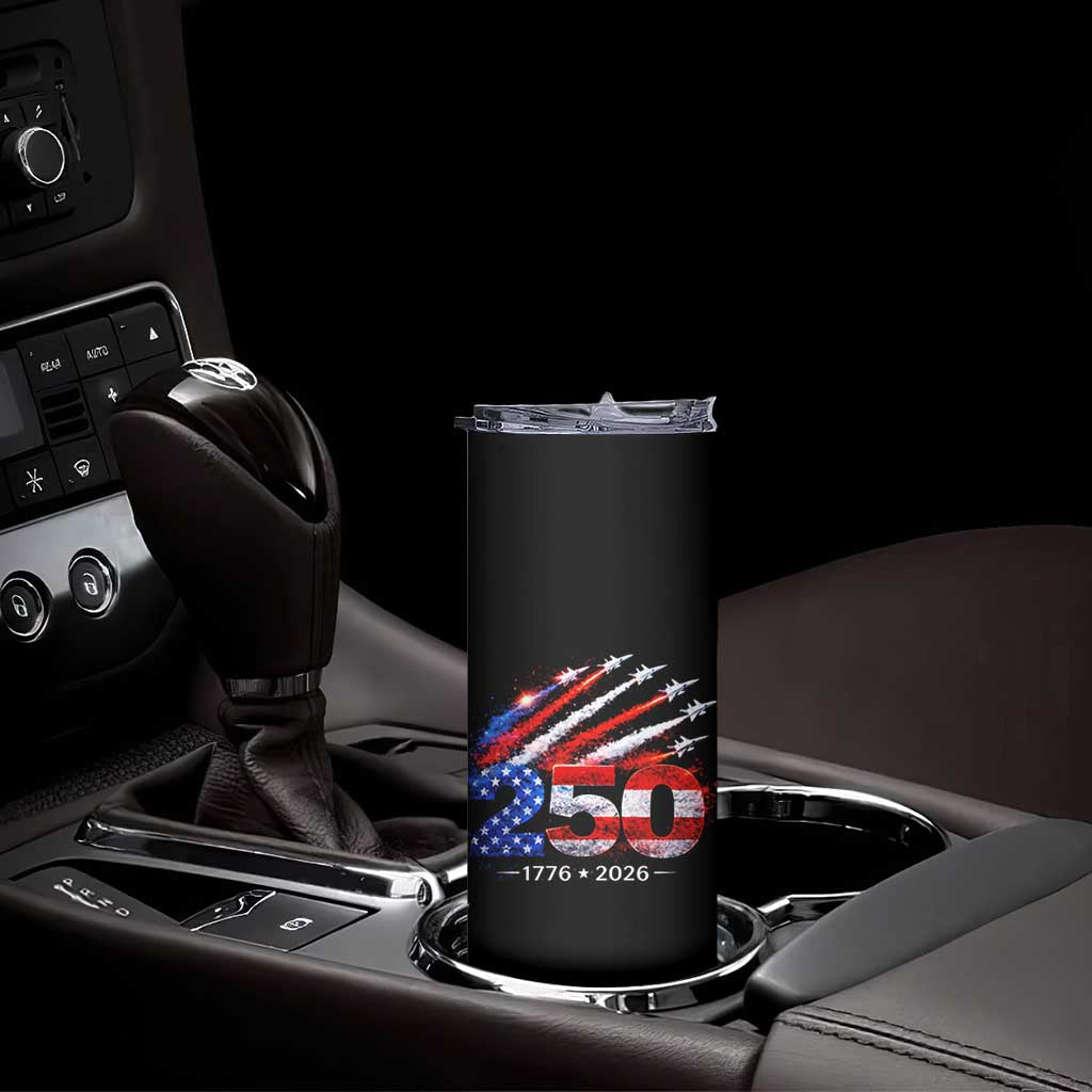 250th Anniversary USA Skinny Tumbler Patriotic 250 Years American 4th July 1776 2026