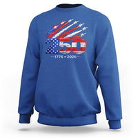 250th Anniversary USA Sweatshirt Patriotic 250 Years American 4th July 1776 2026