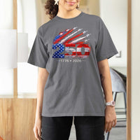250th Anniversary USA T Shirt For Women Patriotic 250 Years American 4th July 1776 2026