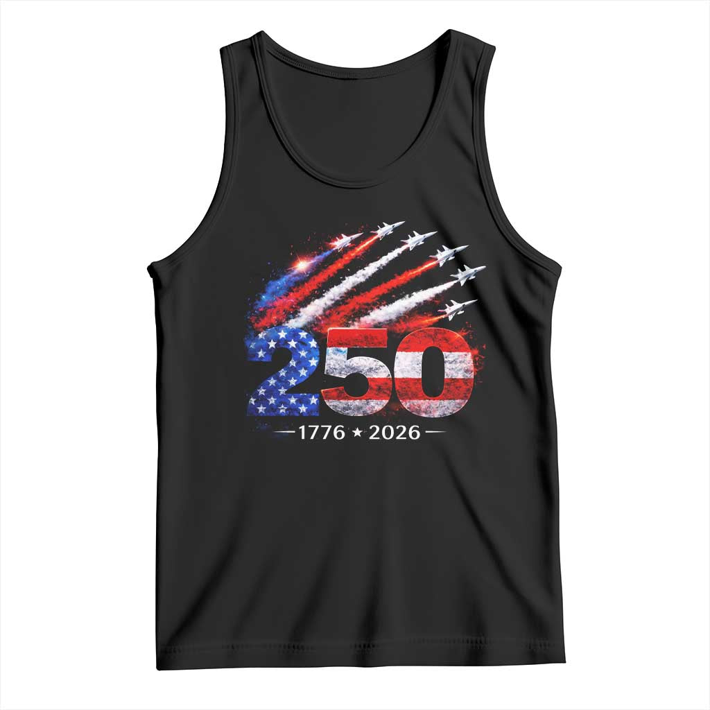 250th Anniversary USA Tank Top Patriotic 250 Years American 4th July 1776 2026
