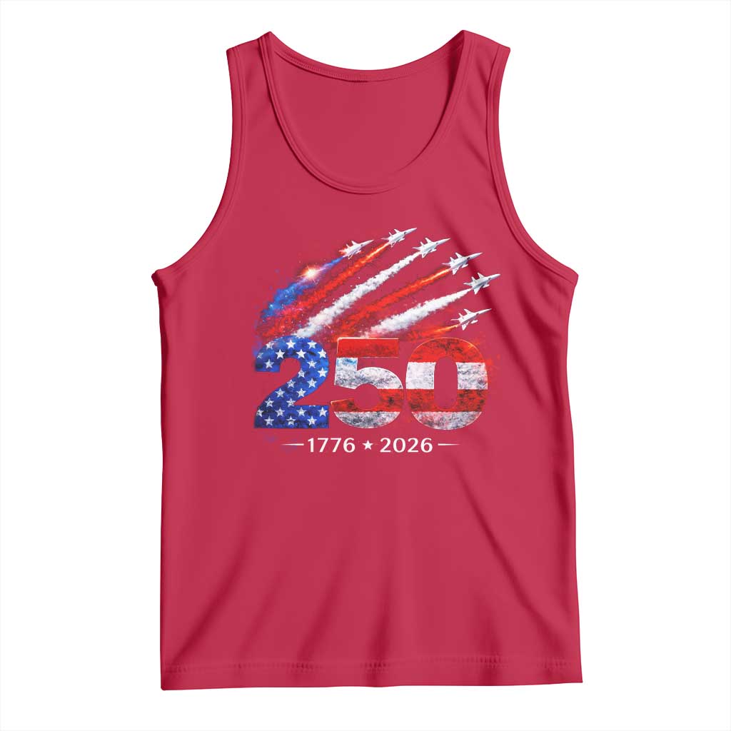 250th Anniversary USA Tank Top Patriotic 250 Years American 4th July 1776 2026