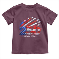 250th Anniversary USA Toddler T Shirt Patriotic 250 Years American 4th July 1776 2026