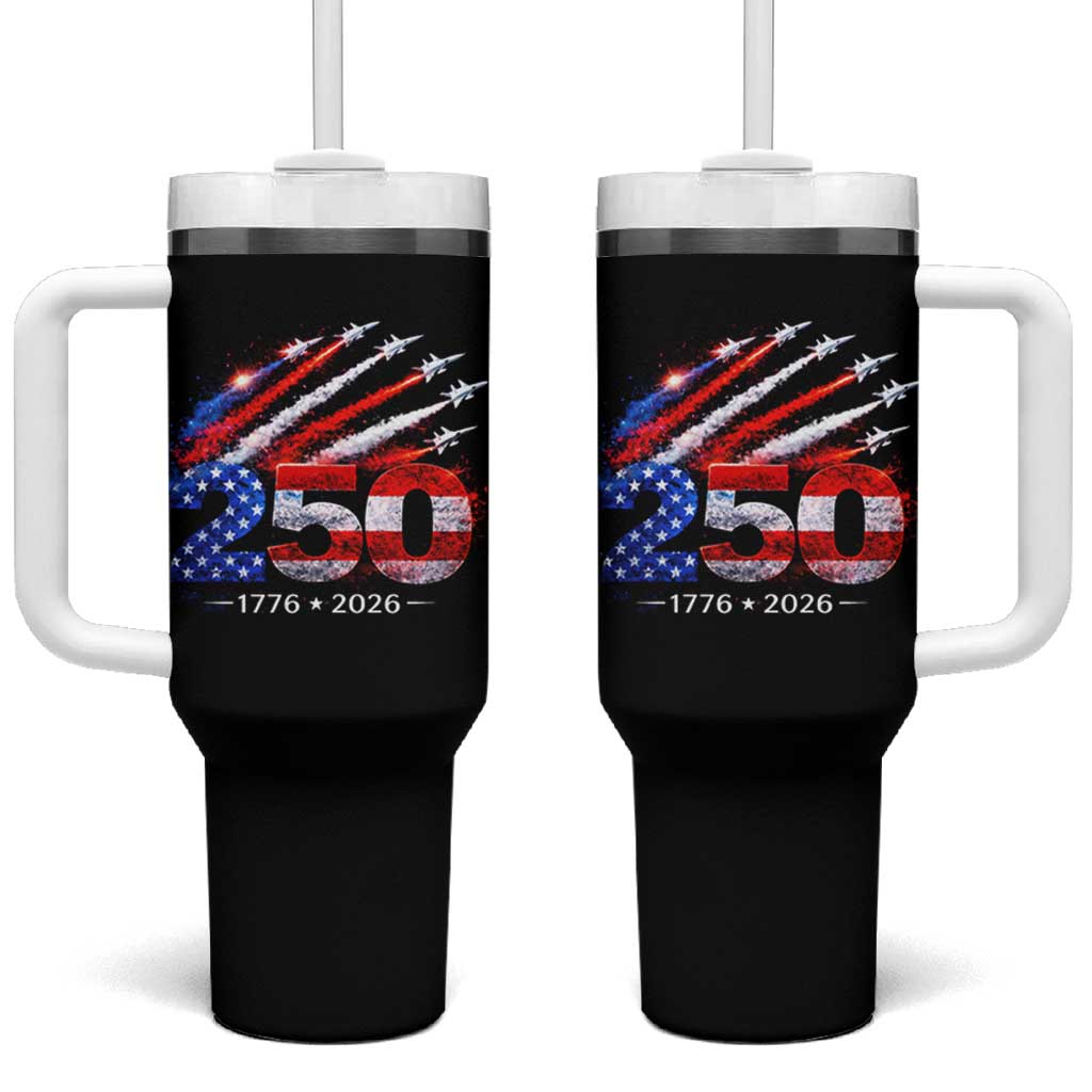 250th Anniversary USA Tumbler With Handle Patriotic 250 Years American 4th July 1776 2026