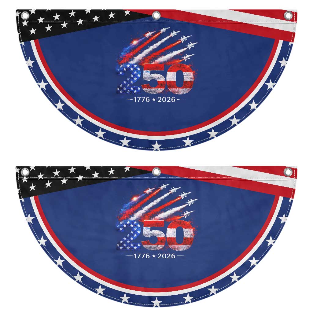 250th Anniversary USA Patriotic Fan Flag 250 Years American 4th July 1776 2026