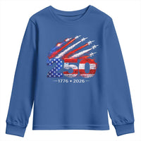 250th Anniversary USA Youth Sweatshirt Patriotic 250 Years American 4th July 1776 2026