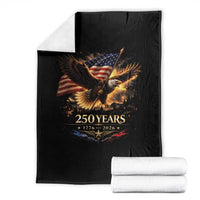 Eagle 250 Anniversary Usa Throw Blanket 1776 2026 Patriotic 4th Of July 250 Year American Flag