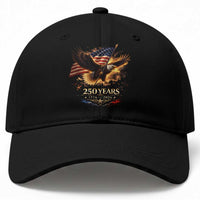 Eagle 250 Anniversary Usa Baseball Cap 1776 2026 Patriotic 4th Of July 250 Year American Flag