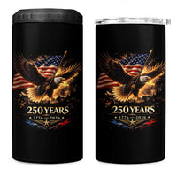 Eagle 250 Anniversary Usa 4 in 1 Can Cooler Tumbler 1776 2026 Patriotic 4th Of July 250 Year American Flag